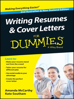 cover image of Writing Resumes and Cover Letters For Dummies